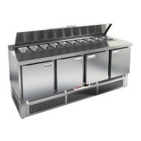 Стол для салатов Hicold SLE1-1111GN с крышкой Стол для салатов Hicold SLE1-1111GN с крышкой