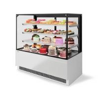 Витрина кондитерская CHILZ VETE II KUB LUX 130 металлик/белый/краш. (NS-0.VG033.B9016)